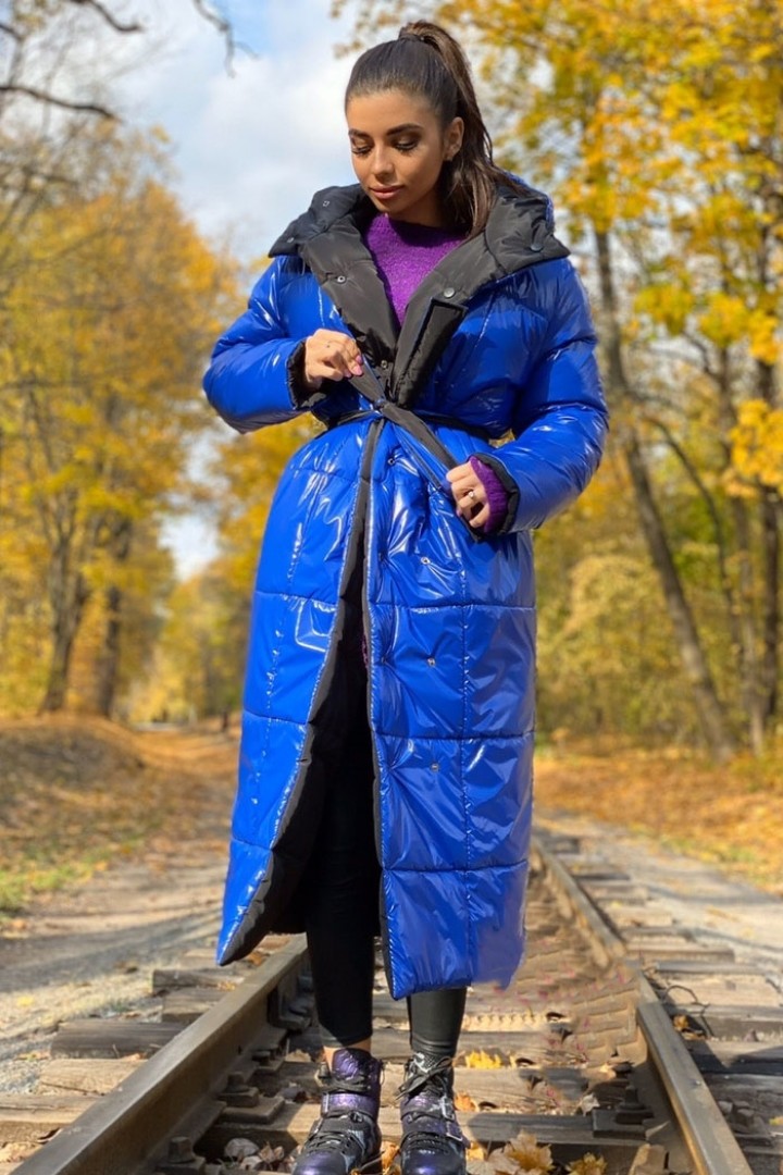 синяя куртка для женщины