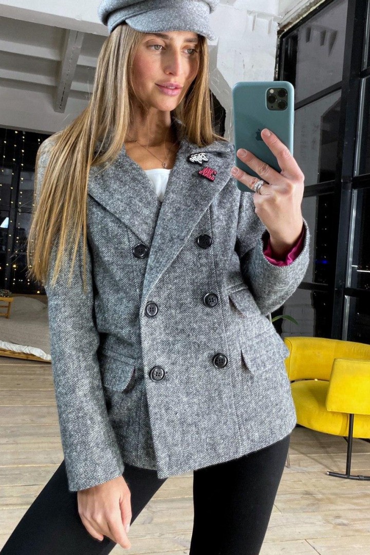твидовый пиджак женский